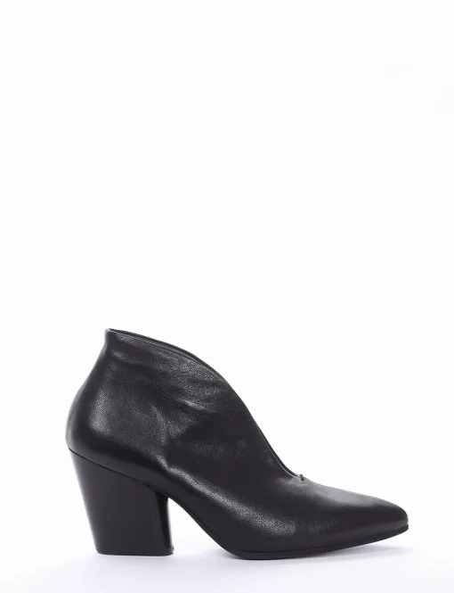 accollata tacco 7 cm nero