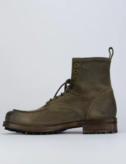 Anfibi camoscio beige