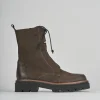 Anfibi tacco 2cm camoscio testa