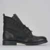 Anfibi tacco 2cm pelle nero