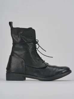Anfibi tacco 1cm pelle nero