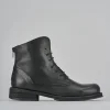 Anfibi tacco 2cm pelle nero