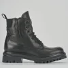 Anfibi tacco 1cm pelle nero