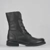 Anfibi tacco 2cm pelle nero