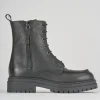 Anfibi tacco 2cm pelle nero