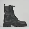 Anfibi tacco 2cm pelle nero