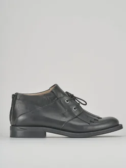 Anfibi tacco 3cm pelle nero