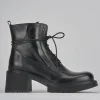 Anfibi tacco 6cm pelle nero