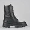 Anfibi tacco 2cm pelle nero