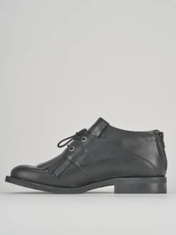 Anfibi tacco 3cm pelle nero