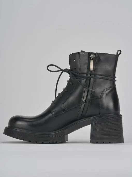 Anfibi tacco 6cm pelle nero