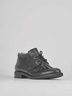 Anfibi tacco 3cm pelle nero