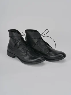Anfibi tacco 1cm pelle nero