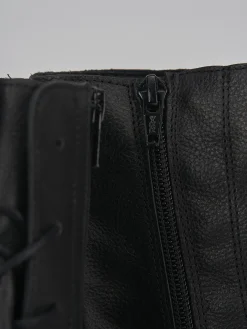 Anfibi tacco 2cm pelle nero