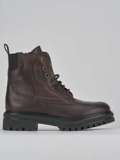 Anfibi tacco 3cm pelle testa