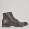 Anfibi tacco 2cm pelle testa