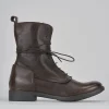 Anfibi tacco 1cm pelle testa
