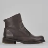 Anfibi tacco 2cm pelle testa