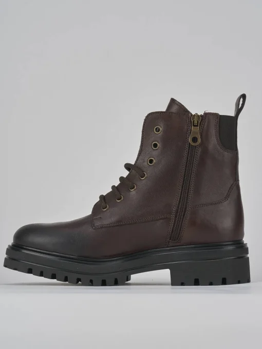 Anfibi tacco 3cm pelle testa