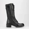 Anfibio stivale tacco 4cm nero