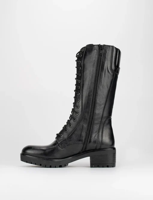 Anfibio stivale tacco 4cm nero