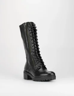 Anfibio stivale tacco 4cm nero