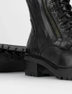 Anfibio stivale tacco 4cm nero