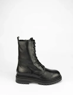 Anfibio tacco 3 cm nero