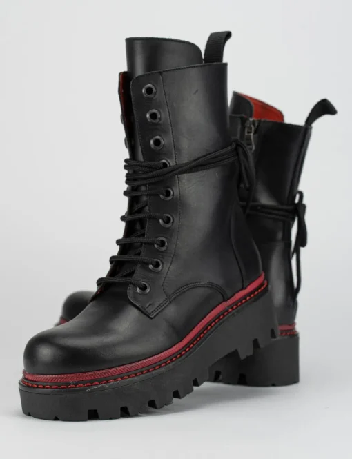 Anfibio tacco 5 cm nero