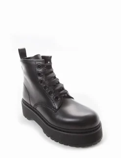 Anfibio tacco 3 cm nero