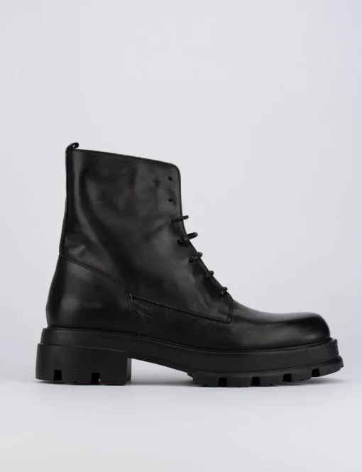 Anfibio taco 2 cm nero pelle
