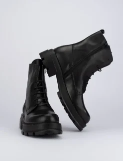 Anfibio taco 2 cm nero pelle