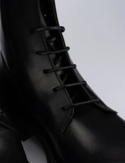 Anfibio taco 2 cm nero pelle