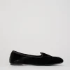 Ballerina friulana tacco 1 cm nero velluto