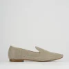 Ballerina tacco 1 cm beige pelle