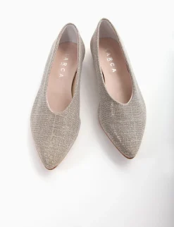 ballerina tacco 1 cm beige