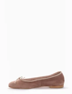 Ballerina tacco 1 cm beige