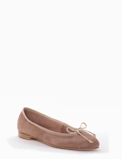 Ballerina tacco 1 cm beige