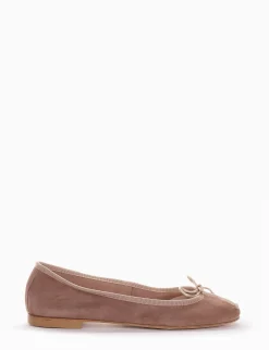 Ballerina tacco 1 cm beige