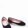 Ballerina tacco 1 cm blu