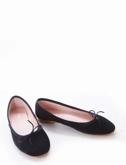 Ballerina tacco 1 cm blu