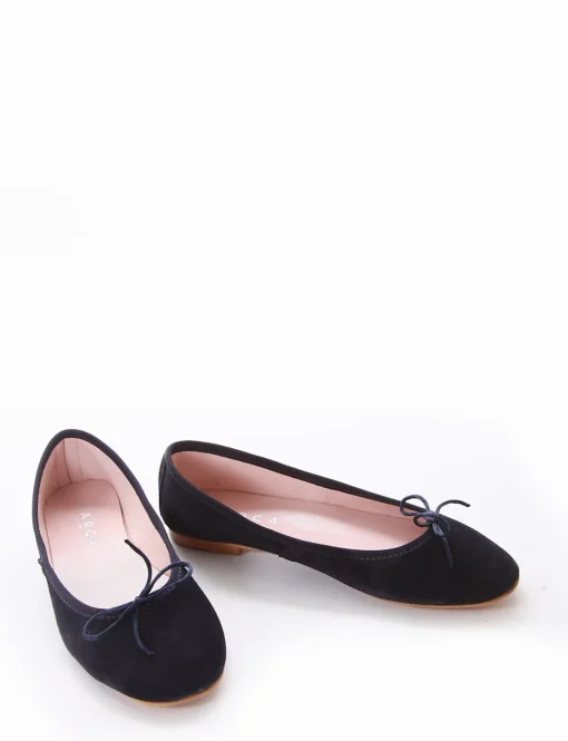 Ballerina tacco 1 cm blu