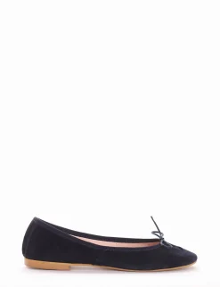Ballerina tacco 1 cm blu