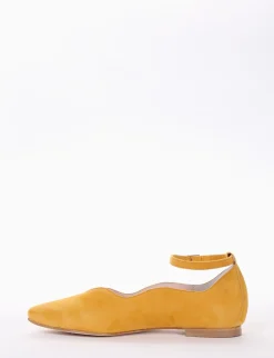 ballerina tacco 1 cm giallo