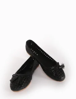 ballerina tacco 1 cm nero