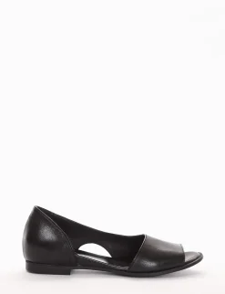 ballerina tacco 1 cm nero