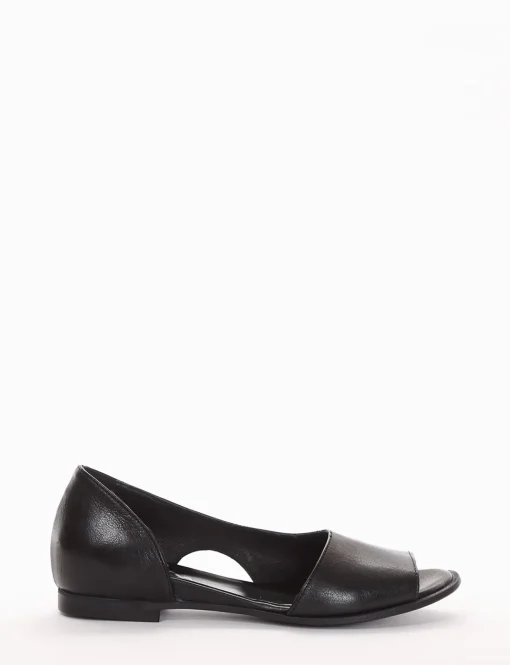 ballerina tacco 1 cm nero
