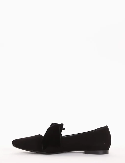 Ballerina tacco 1 cm nero