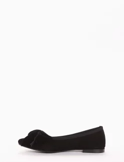 ballerina tacco 1 cm nero