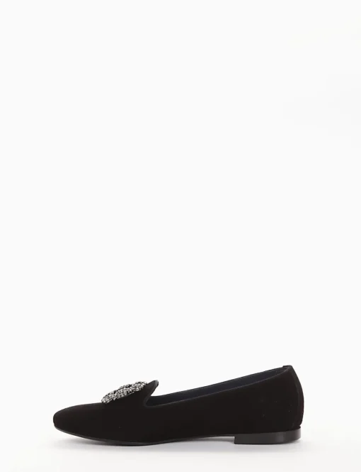 ballerina tacco 1 cm nero